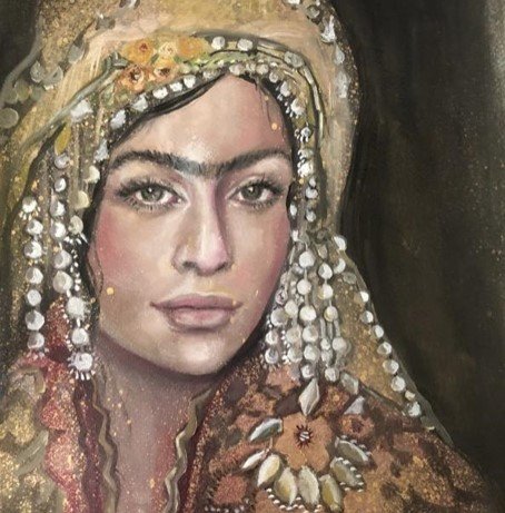 Shadi Mahsa Portrait Painting